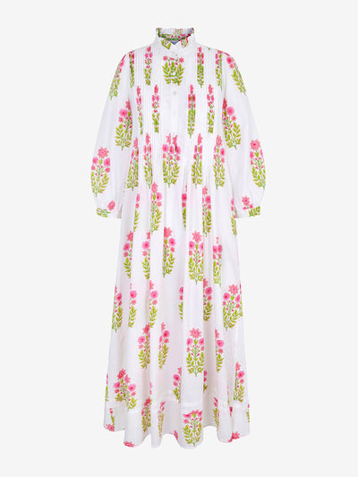 Pink City Prints Zest botanical anjuna kaftan at Collagerie