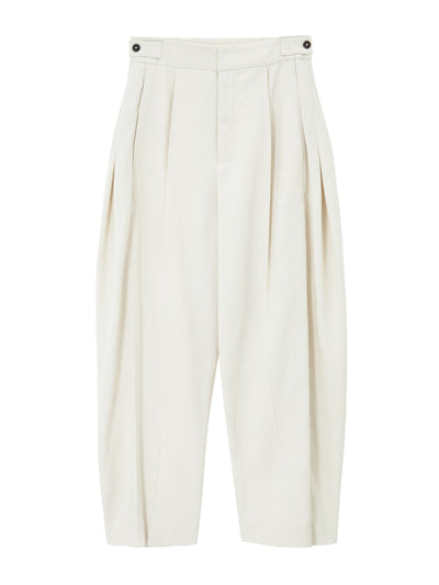 Pixie Market Ivory curved leg trousers at Collagerie