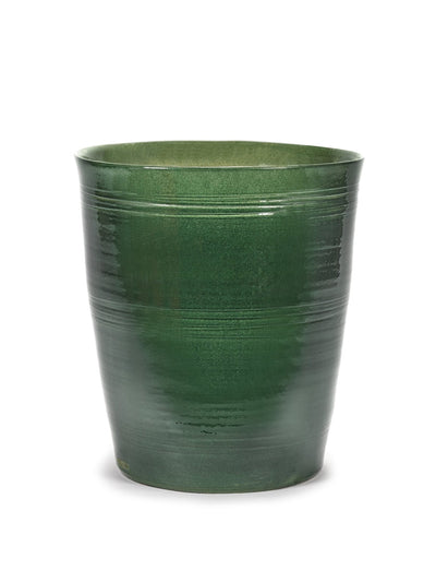 Serax Glazed green pot at Collagerie