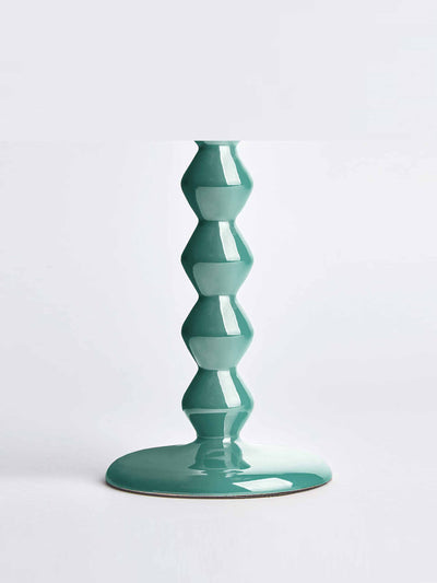 Pooky Turquoise candlestick holder at Collagerie