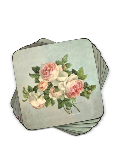 Pimpernel Antique rose coasters (set of 6) at Collagerie