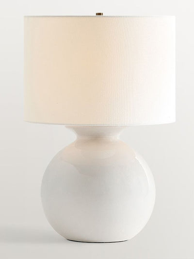 Pottery Barn Mccoy ceramic globe table lamp at Collagerie