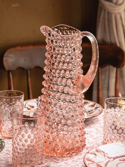 Sharland England Tall hobnail jug at Collagerie