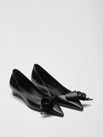 Prada Brushed leather pumps at Collagerie