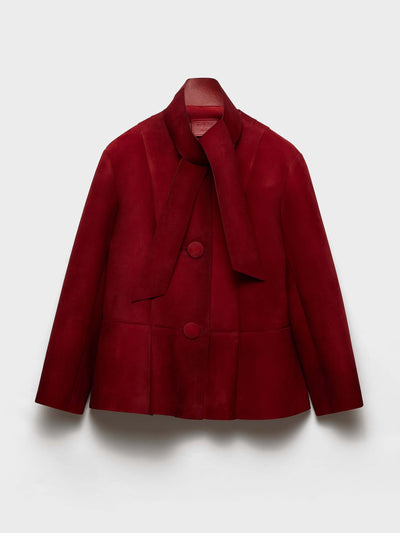 Prada Bonded suede jacket at Collagerie