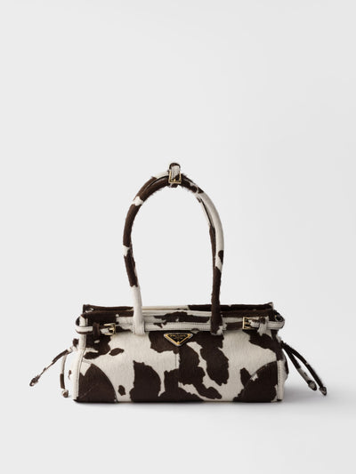 Prada Bonnie medium printed leather handbag at Collagerie