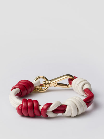 Prada Braided nappa leather bracelet at Collagerie