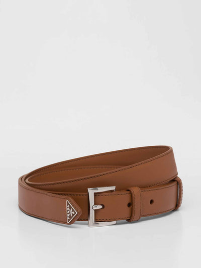 Prada Tan leather belt at Collagerie