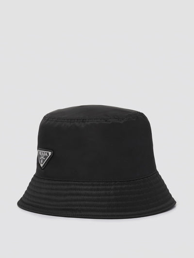 Prada Black re-nylon bucket hat at Collagerie