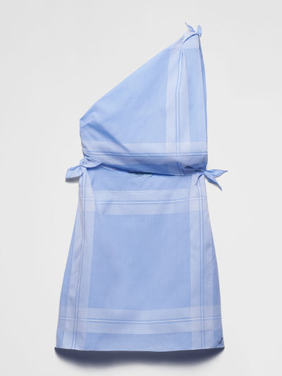 Prada Checked cotton mini-dress at Collagerie