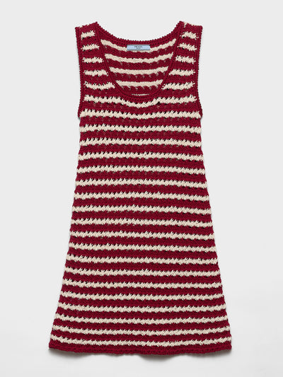 Prada Cotton crochet mini-dress at Collagerie