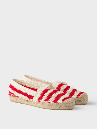 Prada Crochet espadrilles at Collagerie