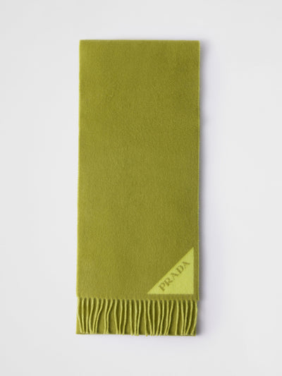 Prada Double-faced wool and cashmere scarf at Collagerie