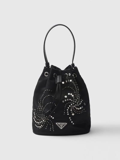 Prada Re-Nylon embroidered mini-bag at Collagerie