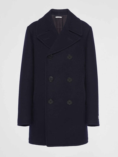 Prada Double-breasted cloth peacoat at Collagerie