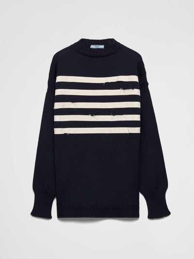 Prada Oversized wool sweater at Collagerie