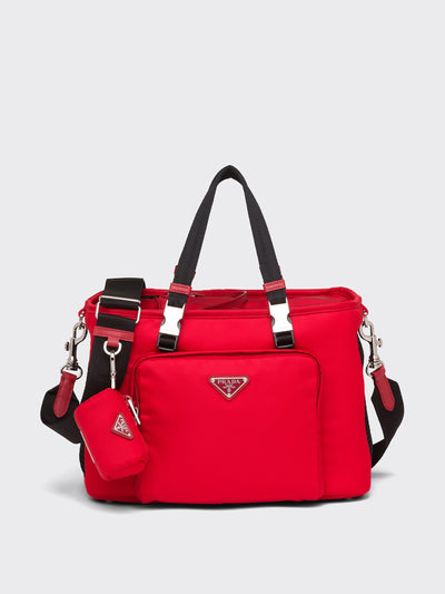 Prada Re-Nylon and Saffiano leather pet bag at Collagerie