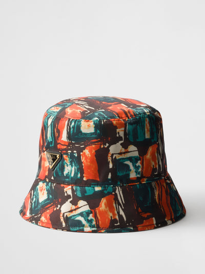 Prada Printed Re-Nylon bucket hat at Collagerie