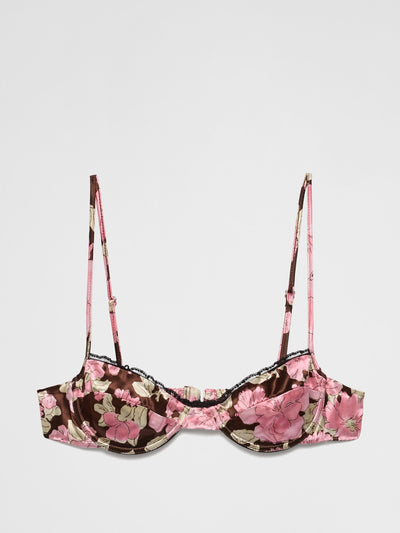 Prada Printed satin bra at Collagerie