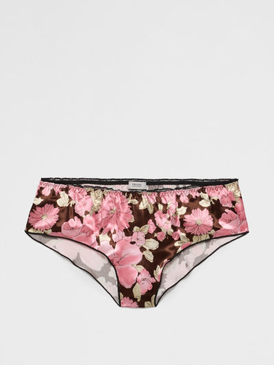 Prada Printed satin panty at Collagerie