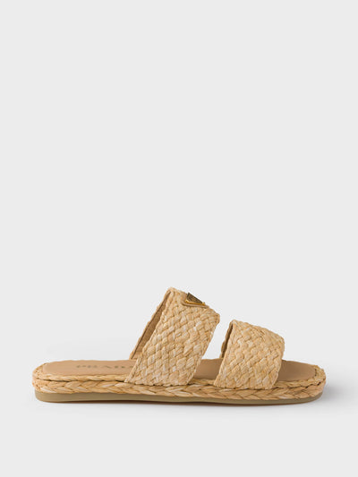 Prada Raffia slides at Collagerie