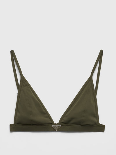 Prada Ribbed knit bralette bikini top at Collagerie
