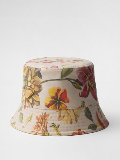 Prada Reversible printed cotton bucket hat at Collagerie