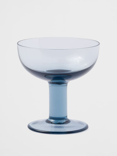 Prada Crystal champagne coupe glasses (set of 2) at Collagerie