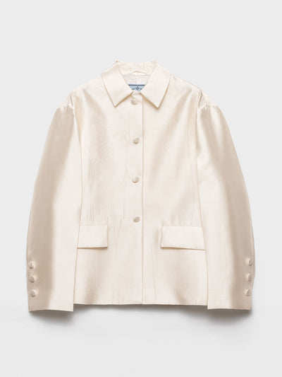 Prada Single-breasted silk and wool jacket at Collagerie