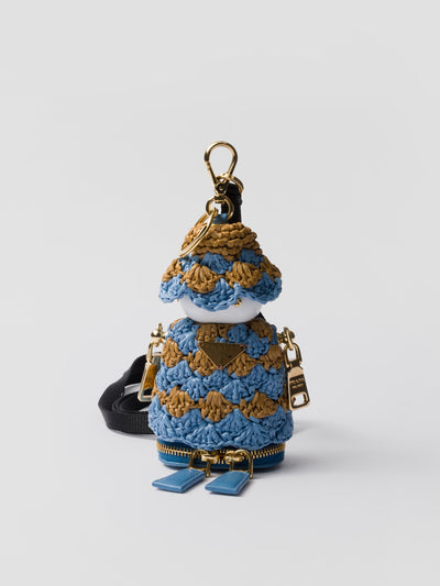 Prada Soft Robot crochet bag pendant at Collagerie