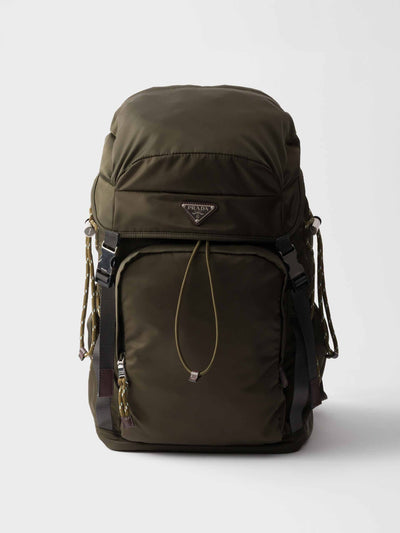 Prada Speedrock Re-Nylon and leather backpack at Collagerie