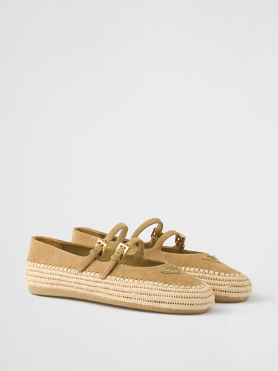 Prada Suede ballerinas at Collagerie