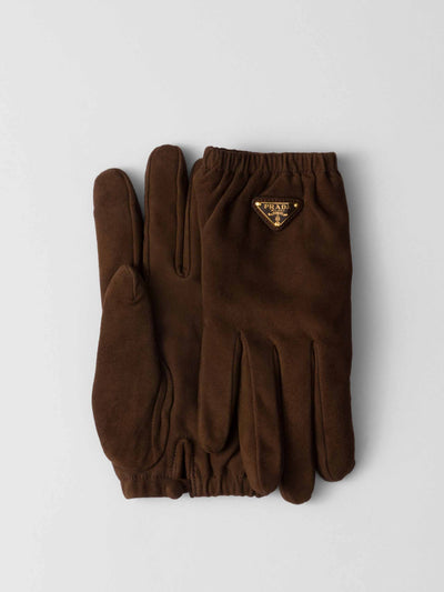Prada Suede gloves at Collagerie