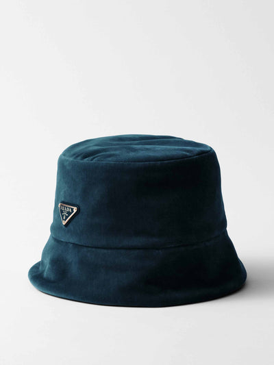 Prada Velvet bucket hat at Collagerie