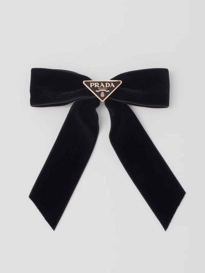 Prada Velvet hair clip at Collagerie