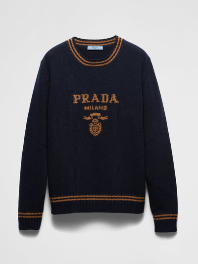 Prada Wool and cashmere crew-neck sweater at Collagerie