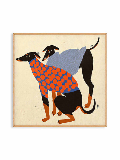 Pstr Studio Autumn Doggos print by Enikő Eged at Collagerie