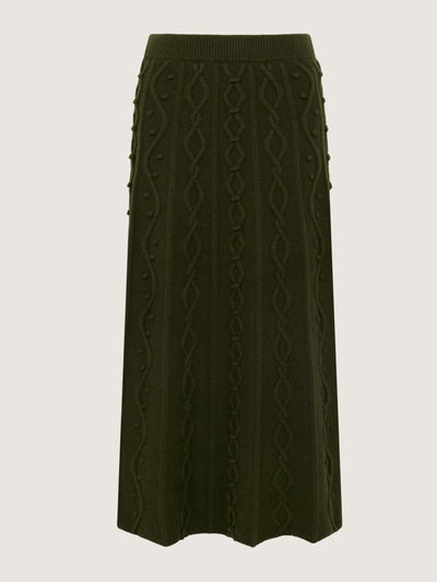 Purdey Cashmere aran skirt at Collagerie