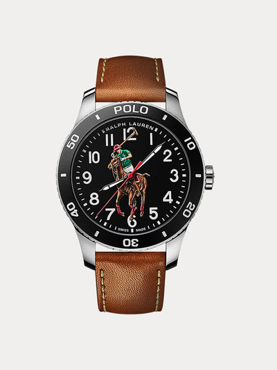 Polo Ralph Lauren Polo Player Steel Black Dial watch at Collagerie