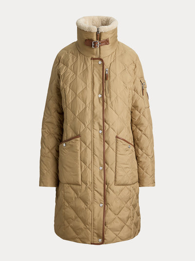 Polo Ralph Lauren Diamond-quilted funnelneck down coat at Collagerie