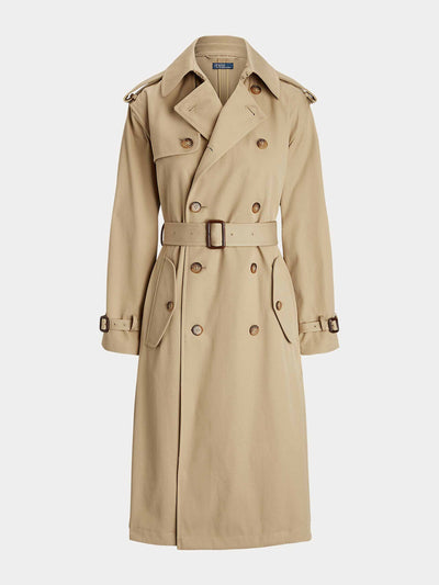 Polo Ralph Lauren Double-breasted twill trench coat at Collagerie