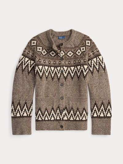 Polo Ralph Lauren Fair isle wool-blend cardigan at Collagerie