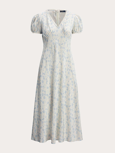Polo Ralph Lauren Floral silk crepe dress at Collagerie