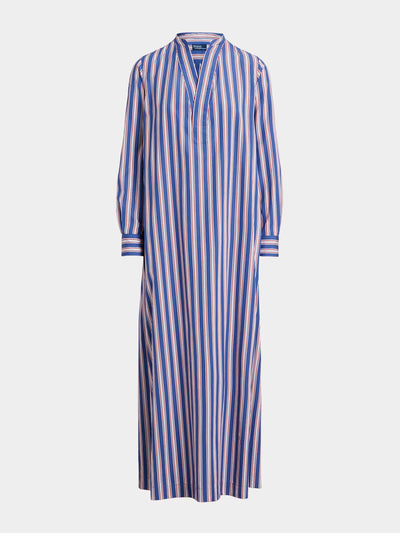 Polo Ralph Lauren Striped cotton long-sleeve shirt dress at Collagerie
