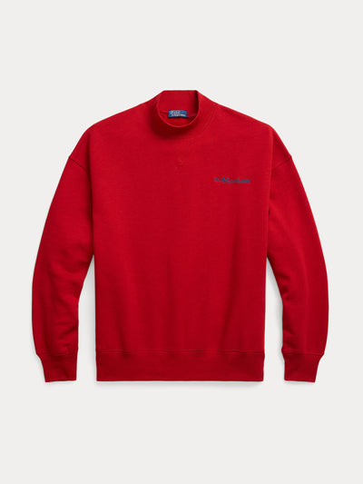 Polo Ralph Lauren Logo fleece mockneck at Collagerie