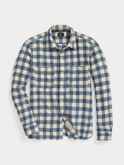 Ralph Lauren Plaid cotton-linen shirt at Collagerie
