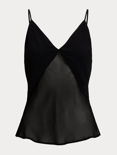 Polo Ralph Lauren Sheer-panelled camisole at Collagerie