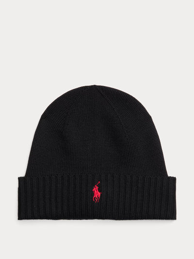 Polo Ralph Lauren Signature pony wool beanie at Collagerie