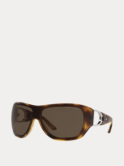 Ralph Lauren Stirrup shield sunglasses at Collagerie