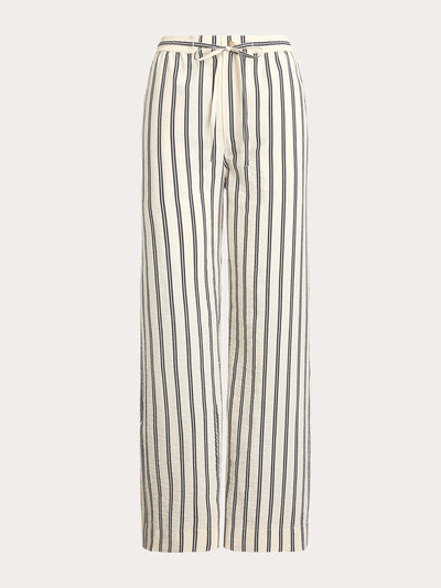 Polo Ralph Lauren Striped silk-blend wide-leg trousers at Collagerie